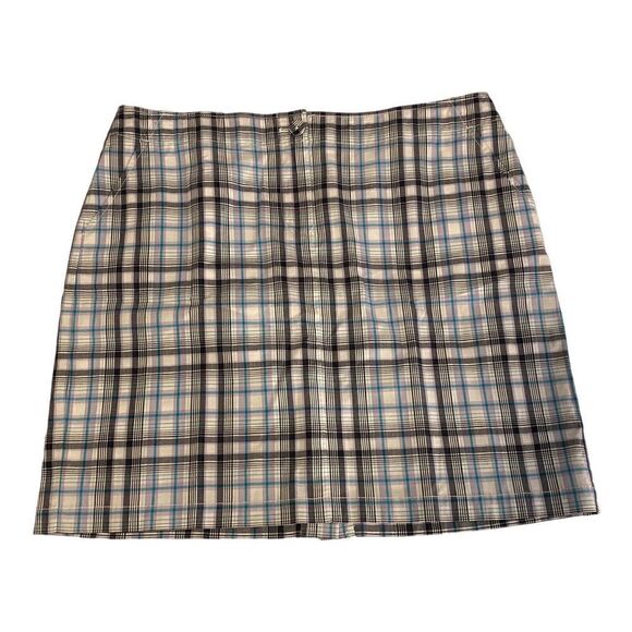 Talbots Dresses & Skirts - TALBOTS Woman's Size 14P Golf Skirt w/Pockets Plaid Stretch Cotton